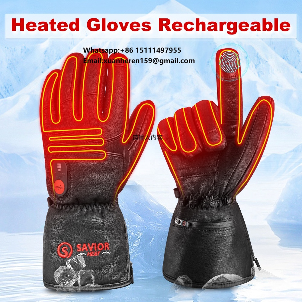 Hand Warmer Electric - Beheizte Lederhandschuhe für Herren und Damen,