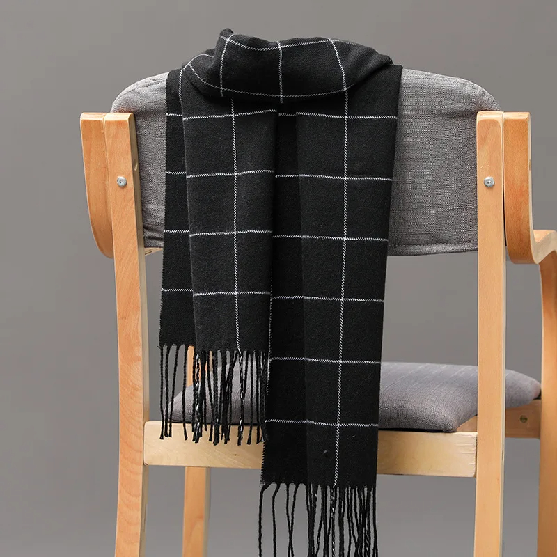 Wool Scarf Men - 2023 neue Winter Männer Schal Warm