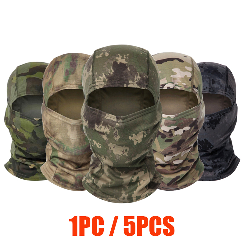 Balaclava Ski Mask - 1 Stück/5 Stück Dehnbare Atmungsaktive Sturmhaube