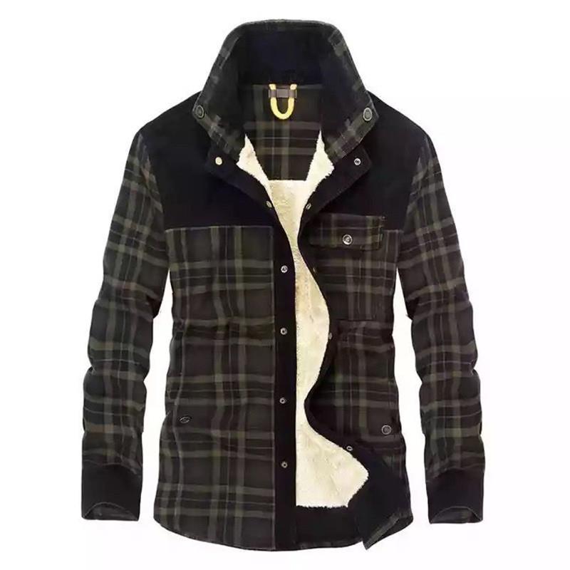 Herren Vintage Karierte Shearl – Flannel Shirt Lined Bewertung und Preis