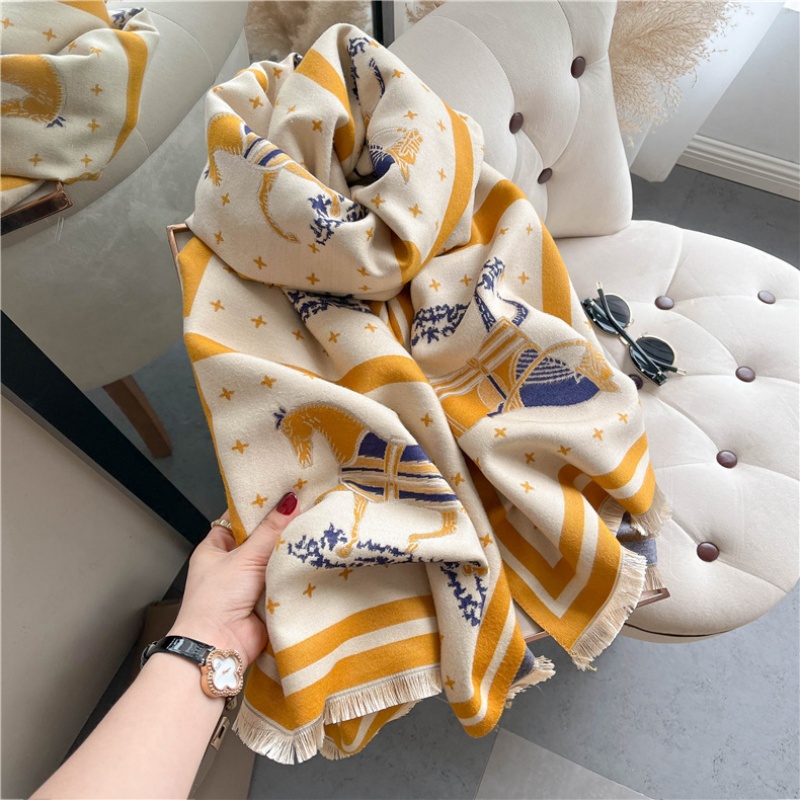 Luxus Pferd Druck Dicke Kaschm – Cashmere Pashmina Wrap Bewertung und Preis