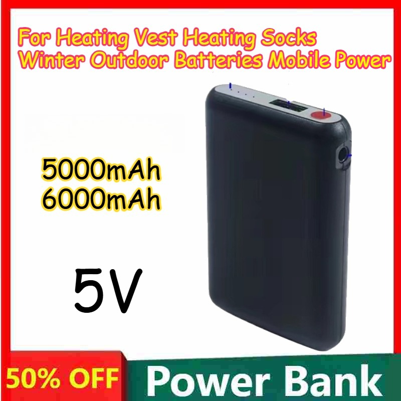5000 mAh 6000 mAh 5 V wiederau – Heated Vest Battery Bewertung und Preis