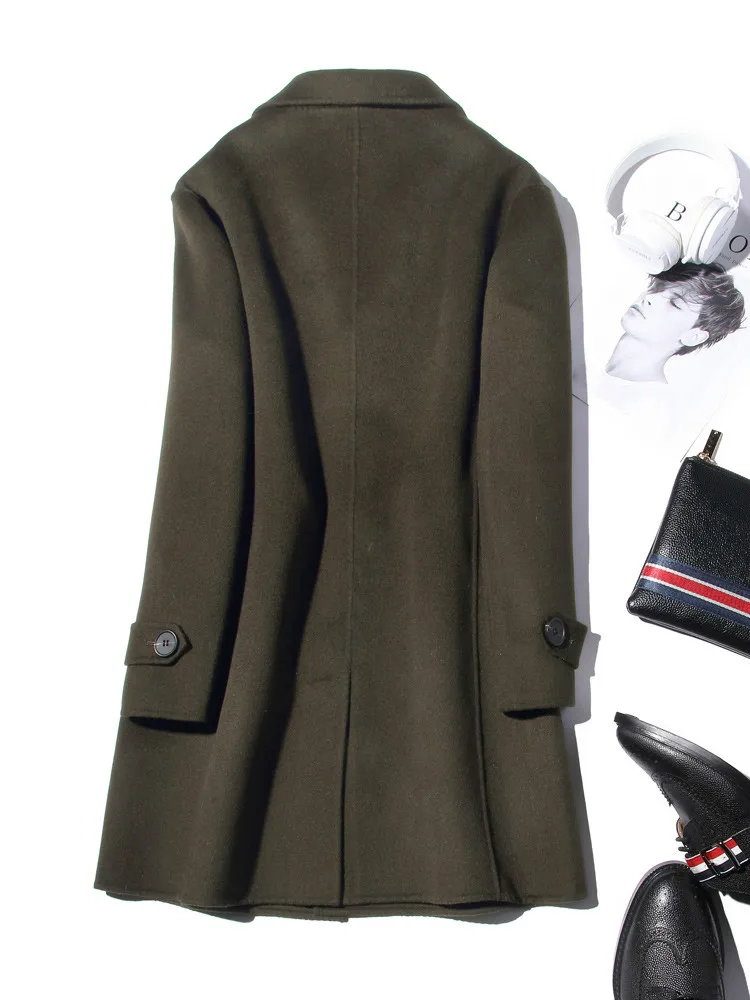 AYUNSUE 100% Wolle Mantel Männ – Wool Coat Peacoat Bewertung und Preis