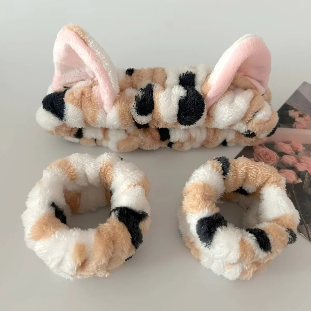 3 teile/satz Leopardenmuster N – Winter Headband Fleece Bewertung und Preis