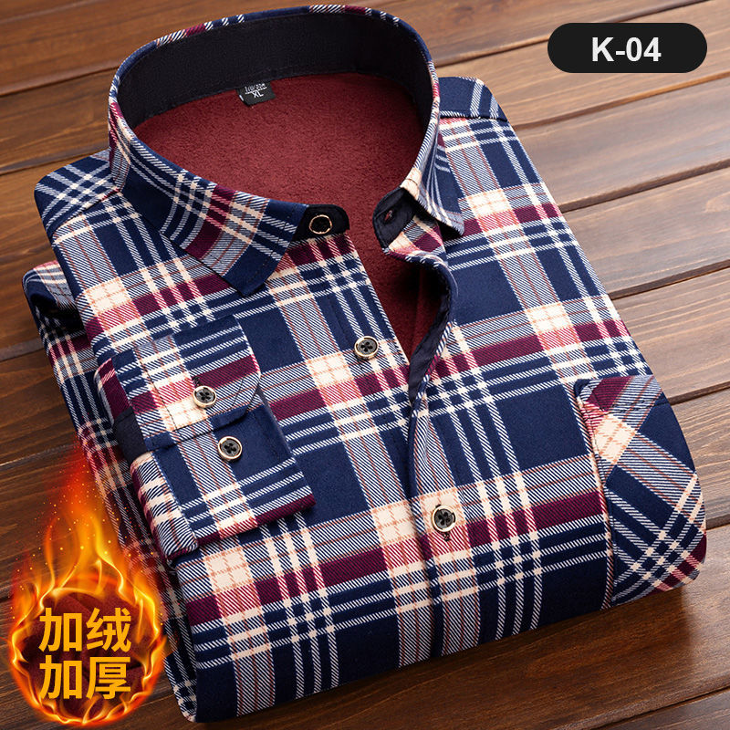 Langarm-Kariertes Herren hemd, – Flannel Shirt Lined Bewertung und Preis