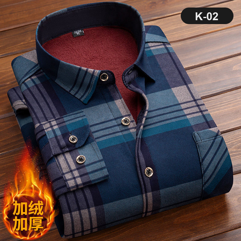 Langarm-Kariertes Herren hemd, – Flannel Shirt Lined Bewertung und Preis