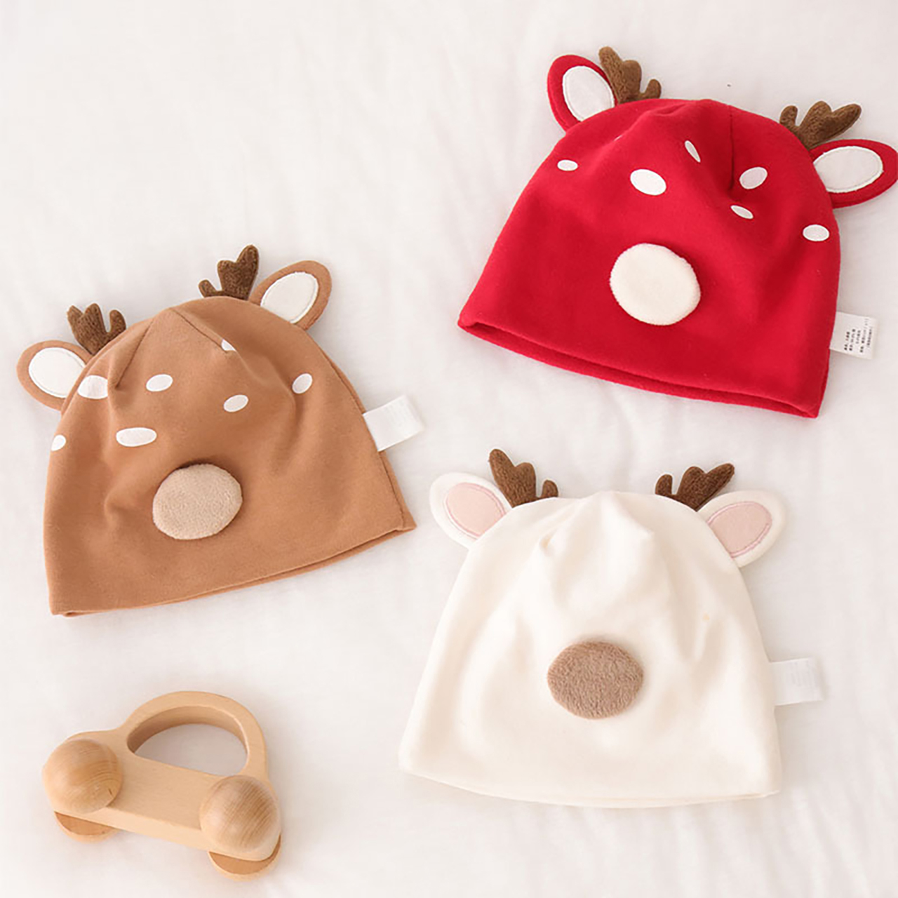 Niedliche kleine Reh-Baby-Mütz – Knit Beanie Hat Warm Bewertung und Preis