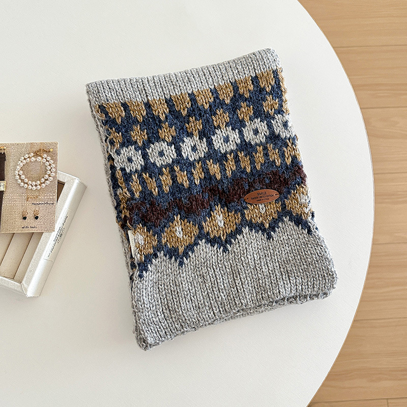 Jacquard-Strickschal für Damen – Wool Scarf Men Bewertung und Preis