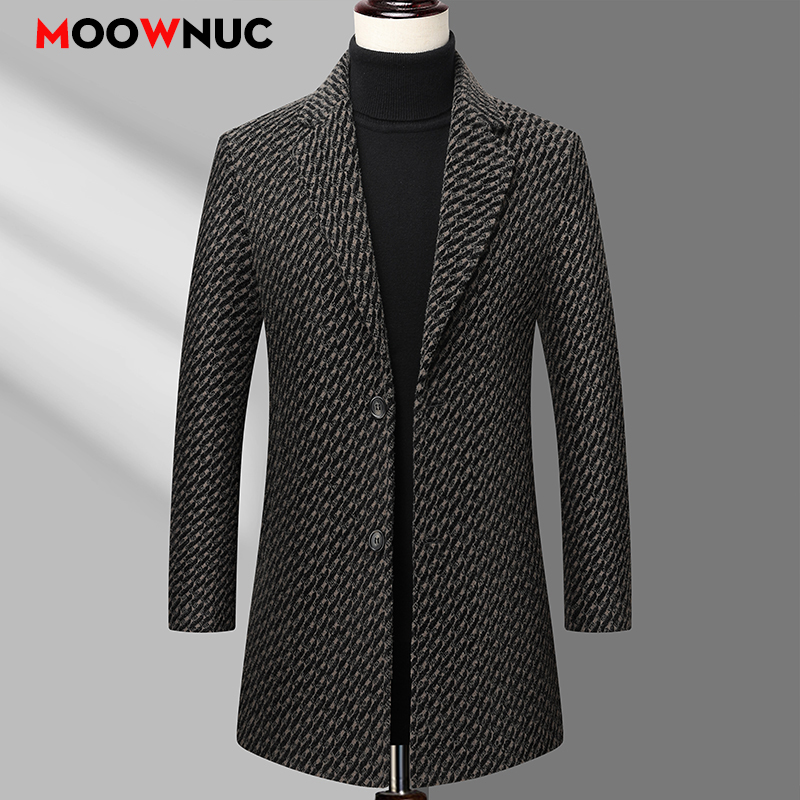 Langen Mantel Männer Herren Wo – Wool Coat Peacoat Bewertung und Preis