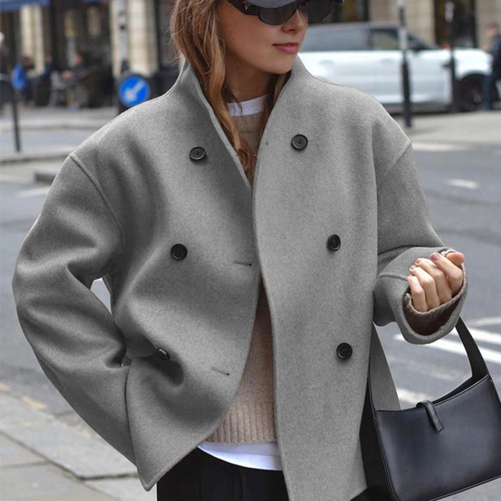 Damen Winter Kurzer Wollmantel – Wool Coat Peacoat Bewertung und Preis