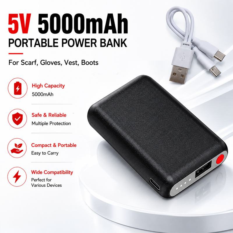 5V 5000mAh Beheizte Handschuhe – Heated Vest Battery Bewertung und Preis