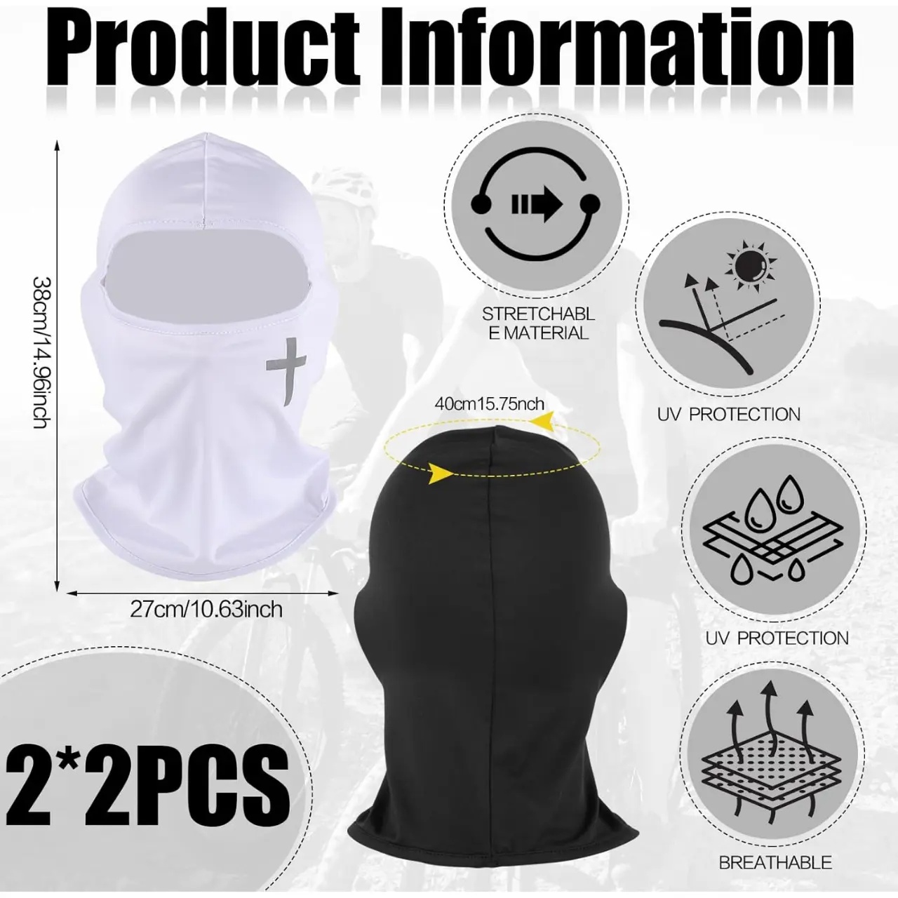 2 Stück Vollgesichtsmaske, Stu – Balaclava Ski Mask Bewertung und Preis
