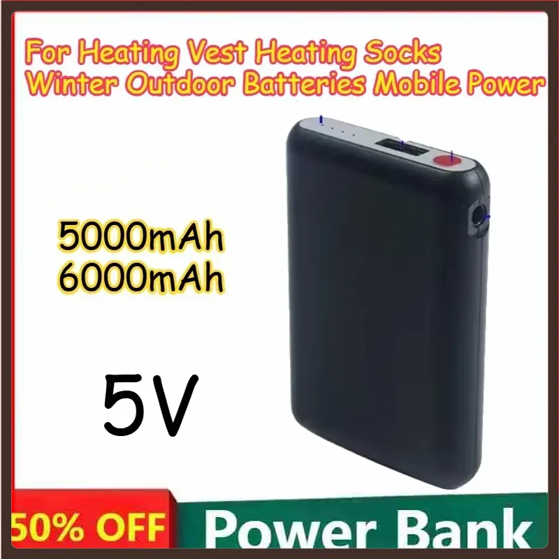 5000mAh 6000mAh 5V Wiederaufla – Heated Vest Battery Bewertung und Preis