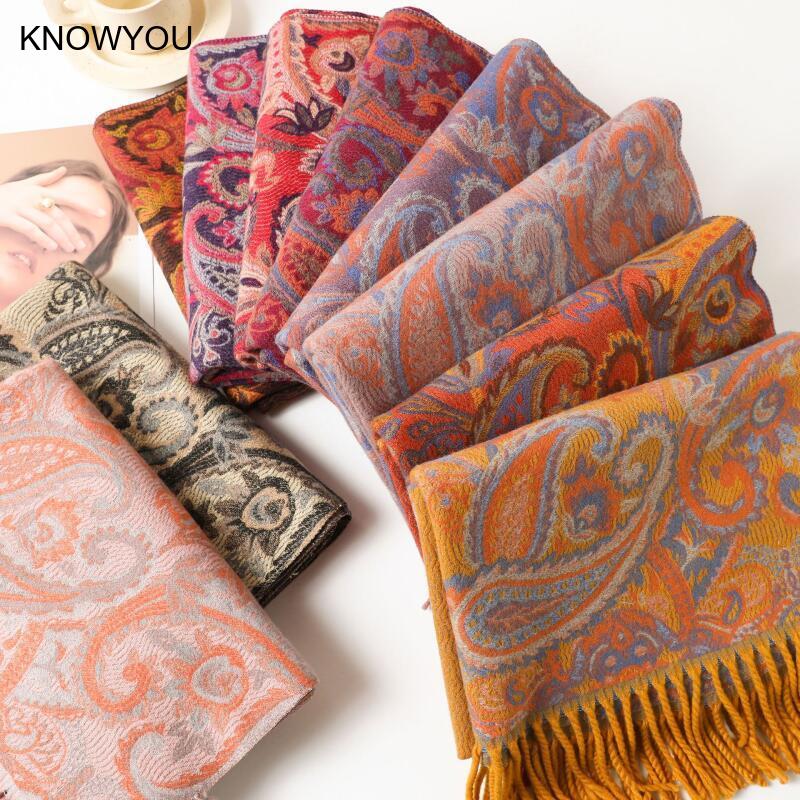 Reversibler Jacquard, warme Ka – Cashmere Pashmina Wrap Bewertung und Preis